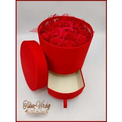 Meglepetés doboz 12 szál szappan-rózsával 153250.