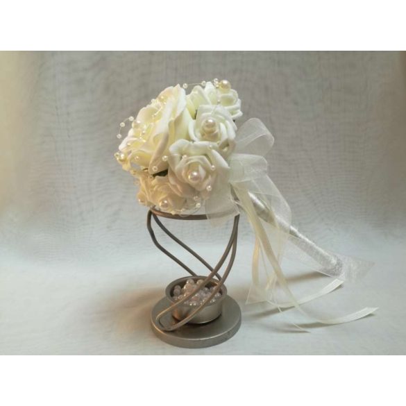 Ekrü dobó, koszorúslány vagy köszöntő örök-csokor 