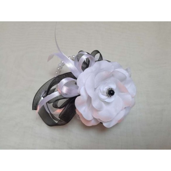 Csuklódísz Fehér-fekete 