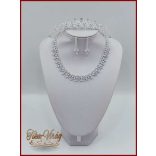 Cirkónia köves Korona + Cirkónium köves nyakék-szett variáció 154215.