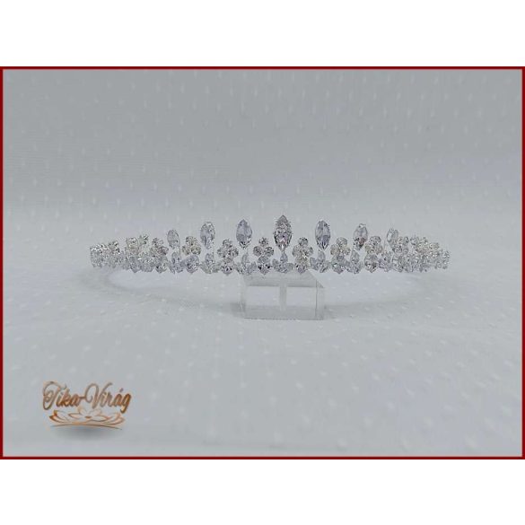 Cirkónia köves Korona + Cirkónium köves nyakék-szett variáció 154215.