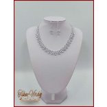 Cirkónia köves Korona + Cirkónium köves nyakék-szett variáció 154215.