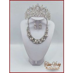   Cirkónia kövekkel díszített fél Korona + Nyakékszett variáció 155600.
