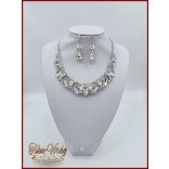 Cirkónia kövekkel díszített fél Korona + Nyakékszett variáció 155600.