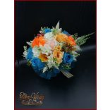 Kék rózsás vegyes csokor 