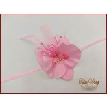 Rózsaszín orchideás csuklódísz 