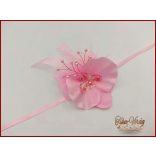 Rózsaszín orchideás csuklódísz 