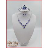 Királykék Tiara + Nyakék-szett variáció 161417.