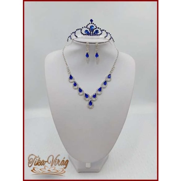 Királykék Tiara + Nyakék-szett variáció 161417.
