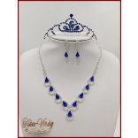 Királykék Tiara + Nyakék-szett variáció 161417.