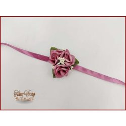 Mályva rózsás csuklódísz 