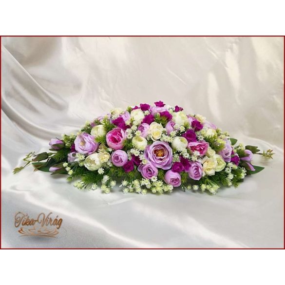 Lila-ekrü örök-asztaldísz 