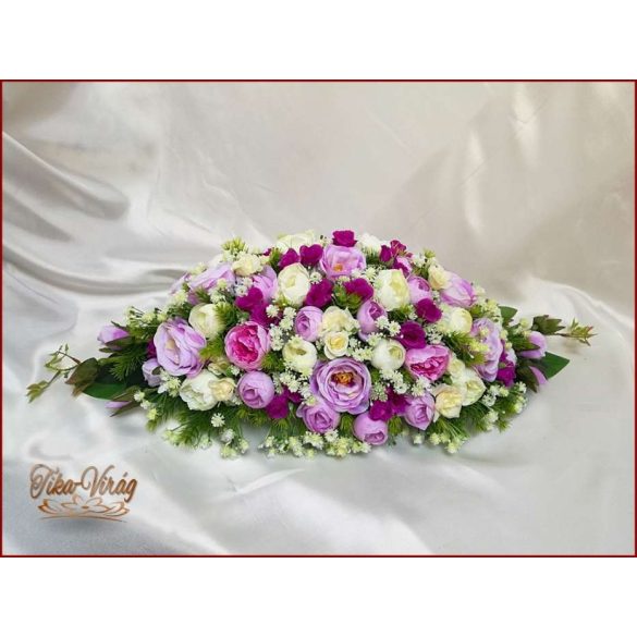 Lila-ekrü örök-asztaldísz 