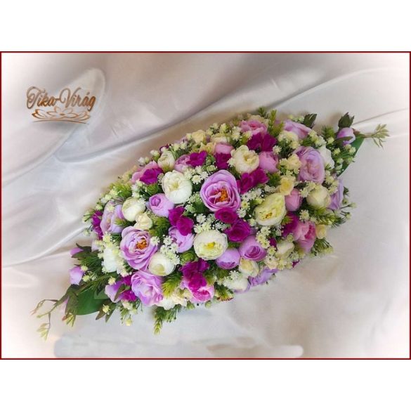 Lila-ekrü örök-asztaldísz 