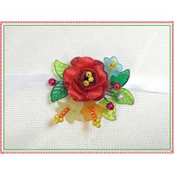 Kalocsai motívumos nyakdísz 