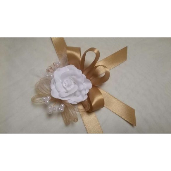 Csuklódísz fehér-óarany 