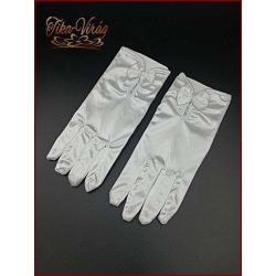 Menyasszonyi rövid kesztyű masnis díszítéssel 