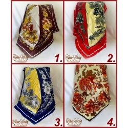 Selyemkendő 90x90cm-es mintás 