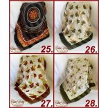 Selyemkendő 90x90cm-es mintás 