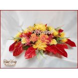 Virágtál Sárga-Krizantémokkal 