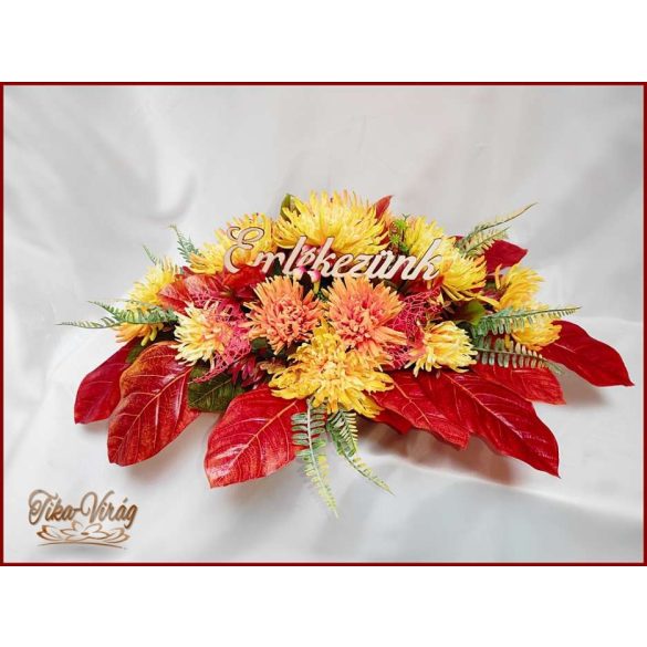 Virágtál Sárga-Krizantémokkal 