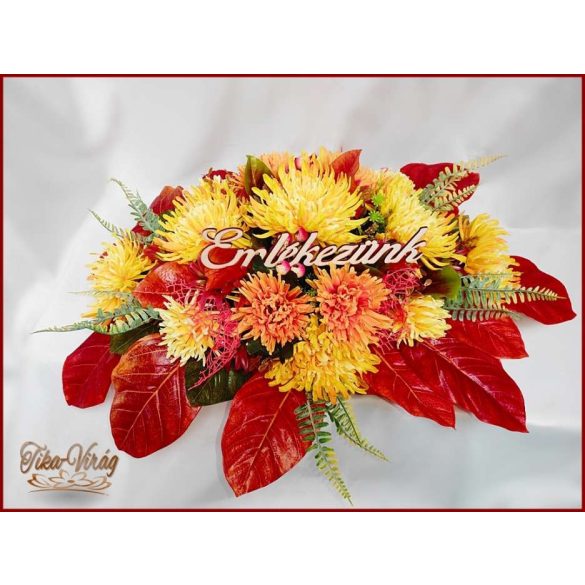 Virágtál Sárga-Krizantémokkal 
