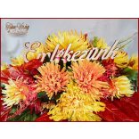 Virágtál Sárga-Krizantémokkal 