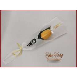 Sárga színű szappan tulipán díszcsomagolásban 