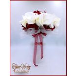 Fehér-bordó örök- cseppcsokor 