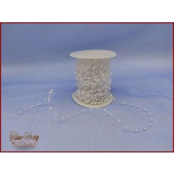 Gyöngy füzér damilon 3mm Fehér színű 1 tekercs/ 30m 