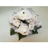 Asztaldísz fehér-fekete 