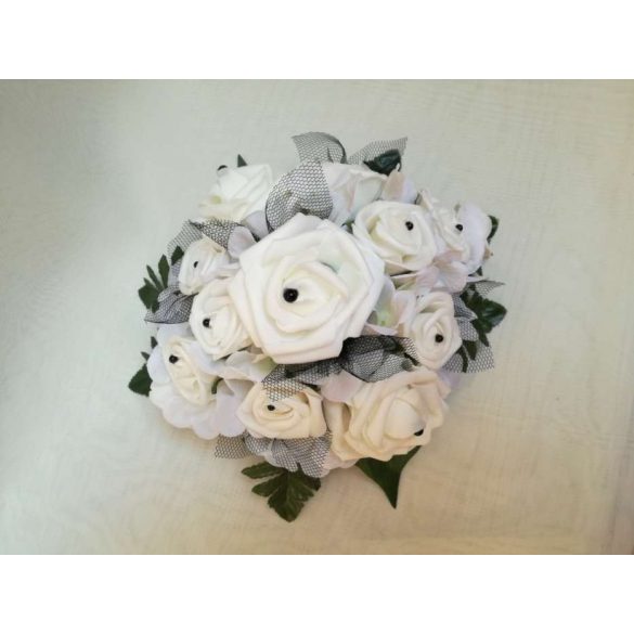 Asztaldísz fehér-fekete 