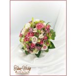 Antik-rózsaszínű-rózsákból álló örök-csokor