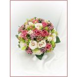 Antik-rózsaszínű-rózsákból álló örök-csokor