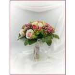 Antik-rózsaszínű-rózsákból álló örök-csokor