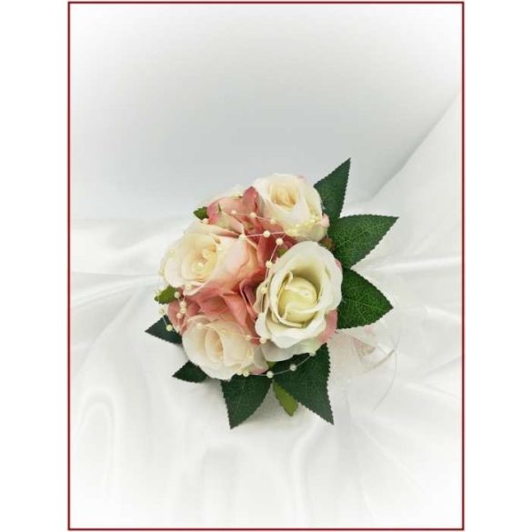 Mályvás-pasztell Örök-csokor 6 virágos 