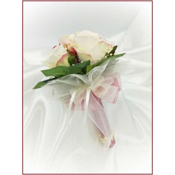 Mályvás-pasztell Örök-csokor 6 virágos 