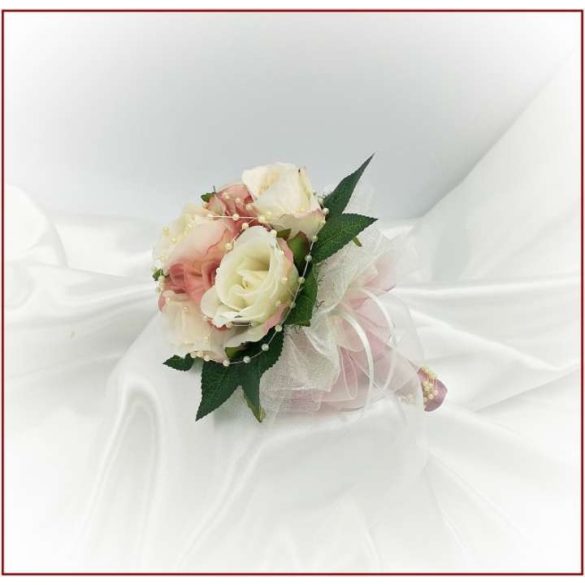 Mályvás-pasztell Örök-csokor 6 virágos 