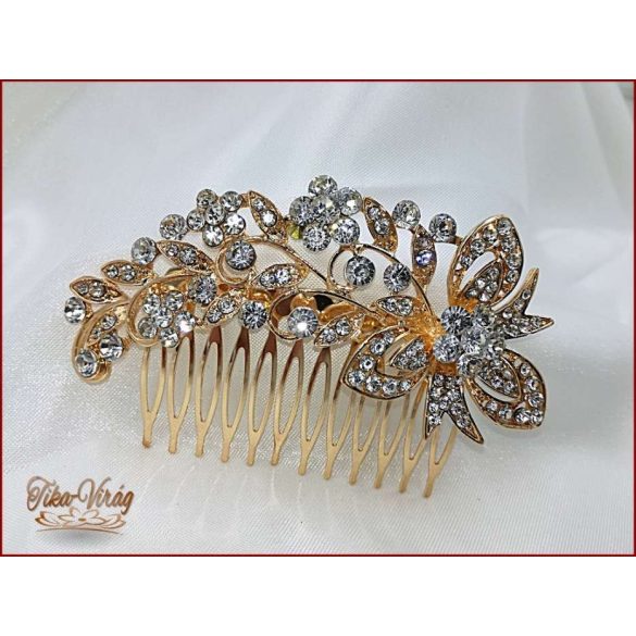 Aranyszínű-Strasszos kontytű 170916.