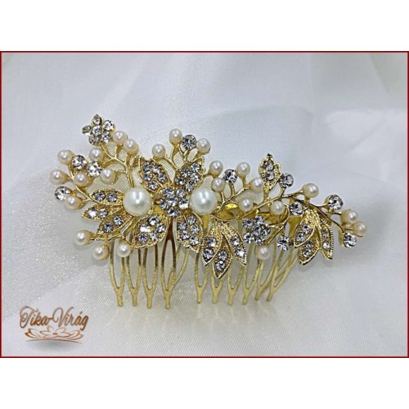 Aranyszínű-Strasszos kontytű 171021.