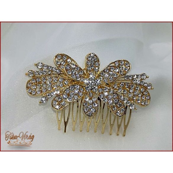 Aranyszínű-Strasszos kontytű 171204.