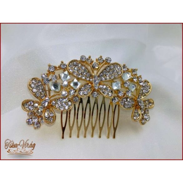 Aranyszínű-Strasszos kontytű 171256.