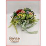 Pozsgás virágokból álló örök-csokor 