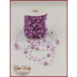   Gyöngy füzér damilon 3/7mm Lila színű 1 tekercs/ 20 méter 