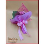 Rózsaszín vegyes szappanvirág csokor 