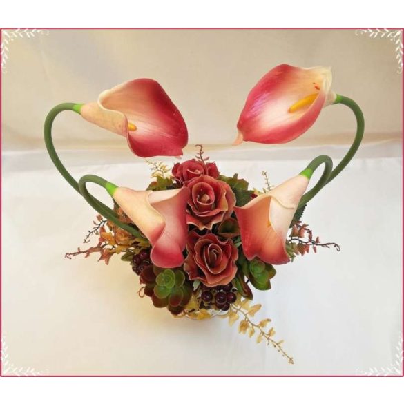 "Őszi Szerelem" örök-ikebana 