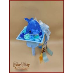   Ovis ballagási örök csokor – delfines egyedi ajándék fiúknak és lányoknak