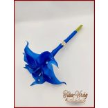 6 virágos Király-kék kálás örök-csokor, dobó-, koszorús-, szülőköszöntő-csokor 