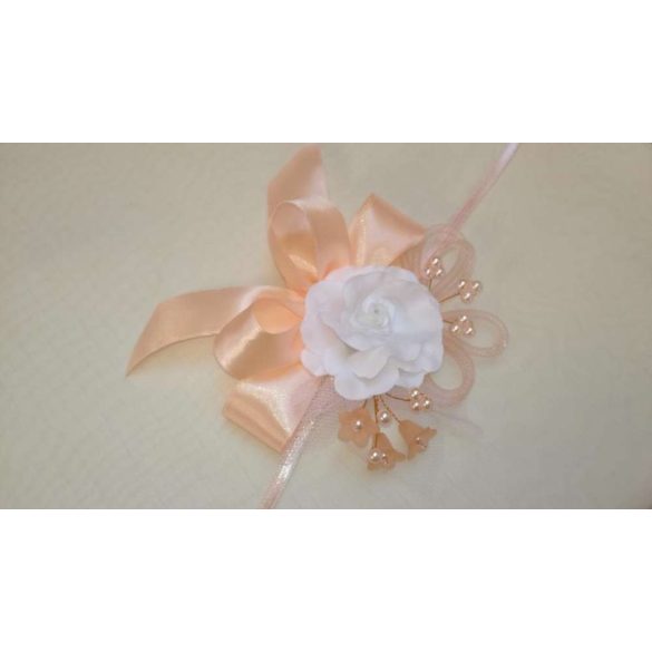 Csuklódísz barack-fehér 181402.