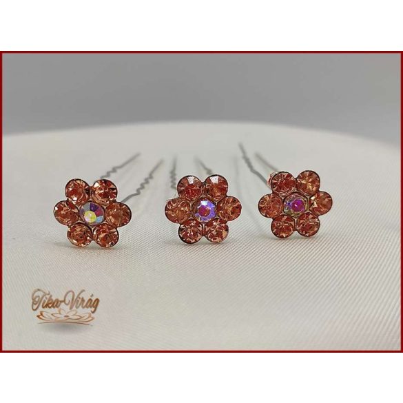 Gold-Rose strasszköves hajtű 181541.